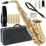 Antigua  アンティグア AS2800 エルドン アルトサックス アウトレット ラッカー ゴールド 管楽器 eldon GL Alto saxophone ヤマハマウスピースセット C　北海道 沖縄 離島不可
