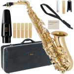 Antigua  ( アンティグア ) AS2800 エルドン アルトサックス 新品 アウトレット ラッカー ゴールド 管楽器 eldon GL Alto saxophone セット C　北海道 沖縄 離島不可