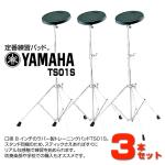 YAMAHA ヤマハ TS01S 3本セット スタンド付き トレーニングパッド 練習パッド TS-01S