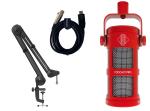 SONTRONICS ソントロニクス PODCAST PRO RD(RED) ブームアーム+ケーブルセット!☆即納可能!◆お買い得なオリジナルセットが登場!