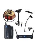 audio-technica オーディオテクニカ ATW-1101 + ATM350UcW + AT8491G + AT8490 ◆当店限定アコースティック・ギターワイヤレス化セット!