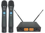 SOUNDPURE サウンドピュア 8011IIハンドマイク2本＋2chハーフラックサイズ受信機セット ◆ 2派同時使用可能なデュアルチャンネルワイヤレスシステム