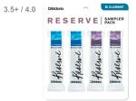 D'Addario Woodwinds ダダリオ ウッドウィンズ DRS-C355 レゼルヴサンプラーパック リード 4枚 B♭ クラリネット レゼルブ スタンダード クラシック 各2 3.5+ 4番 RESERVE clarinet reed