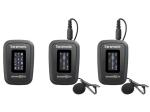 Saramonic サラモニック BLINK500 PRO B2-JP ◆ ディスプレイ搭載 2.4GHz 2ch ワイヤレスマイクシステム  ラべリアマイク付属 ブラックモデル