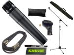 SHURE シュア SM57-LCE MBCS CR クローム 三脚マイクスタンドセット （XLR-XLR 5メートルケーブル同梱） 