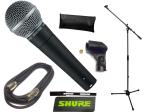 SHURE ( シュア ) SM58-LCE お手頃 マイクスタンドセット （XLR-XLR 5メートルケーブル同梱） 