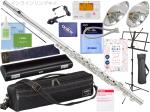 YAMAHA ヤマハ YFL-587 インライン リングキイ フルート フィネス C管 頭部管 銀製 日本製 管楽器 Finesse flute Professional セット D　北海道 沖縄 離島不可
