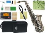 J Michael Jマイケル AL-980GM ガンメタリック アルトサックス 管楽器 アンティーク風 alto saxophone セット E　北海道 沖縄 離島 代引き 同梱 不可