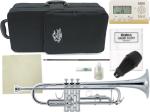 J Michael Jマイケル 3年保証サポート TR-430S トランペット 銀メッキ レッドブラスマウスパイプ 管楽器 B♭ Trumpet セットK　北海道 沖縄 離島不可 代引き不可 同梱不可
