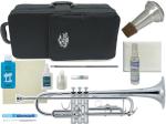 J Michael Jマイケル 3年保証サポート TR-430S トランペット 銀メッキ レッドブラスマウスパイプ 管楽器 B♭ Trumpet セットL　北海道 沖縄 離島不可 代引き不可 同梱不可