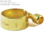 Gottsu ゴッツ リガチャー 銀製 金メッキ Master 2021 Double Ring テナーサックス メタルマウスピース用 ソリッドシルバー Tenor sax  北海道 沖縄 離島不可