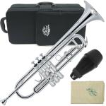 J Michael Jマイケル 3年保証サポート TR-430S トランペット アウトレット 銀メッキ 管楽器 B♭ Trumpet セット Q　北海道 沖縄 離島不可 代引き不可 同梱不可