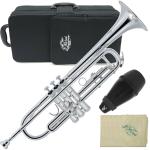 J Michael Jマイケル TR-430S トランペット アウトレット 銀メッキ レッドブラス マウスパイプ 管楽器 B♭ Trumpet セット Q　北海道 沖縄 離島不可