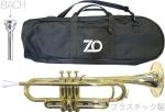 ZO ( ゼットオー ) トランペット TP-08 シャンパンゴールド アウトレット プラスチック 管楽器 B♭ trumpet Gold BACHマウスピース セット C　北海道 沖縄 離島不可