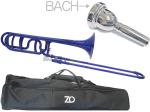 ZO ゼットオー TB-10 テナーバス トロンボーン ダークブルー アウトレット プラスチック 太管 Tenor bass trombone BLUE BACHマウスピース セット C　北海道 沖縄 離島不可