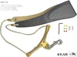 B.AIR ( ビーエアー ) バードストラップ カスタマイズ ワイド サン オレンジ サックス用 Mサイズ 3mm ネックストラップ BIRD STRAP wide saxophone　北海道 沖縄 離島不可