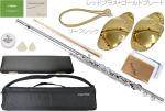 Pearl Flute パールフルート PFA-201ES アルトフルート リッププレート 銀製 Ag925 ストレート 頭部管 Eメカニズム alto flute PFA201ES セット B　北海道 沖縄 離島不可