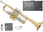 XO ( エックスオー ) 1624RL C管 トランペット ラッカー ゴールド イエローブラス リバース式主管抜差管 管楽器 C Trumpet gold　北海道 沖縄 離島不可