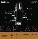 D'Addario ダダリオ KA310 3/4M カプラン アモ バイオリン弦 3/4サイズ セット弦 4本入り ミディアムテンション KAPLAN AMO Violin Strings Set　北海道 沖縄 離島不可