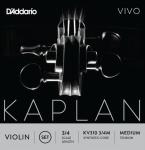 D'Addario ( ダダリオ ) KV310 3/4M カプラン ビボ バイオリン弦 3/4サイズ セット弦 4本入り ミディアムテンション KAPLAN VIVO Violin Strings Set　北海道 沖縄 離島不可