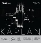 D'Addario ダダリオ KV310 3/4M カプラン ビボ バイオリン弦 3/4サイズ セット弦 4本入り ミディアムテンション KAPLAN VIVO Violin Strings Set　北海道 沖縄 離島不可