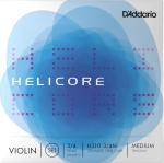 D'Addario ( ダダリオ ) H310 3/4M ヘリコア バイオリン弦 3/4サイズ 4本 セット ミディアムテンション Helicore Violin Strings　北海道 沖縄 離島不可