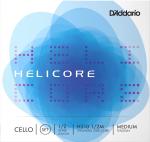 D'Addario ダダリオ H510 1/2M HELICORE チェロ弦 4本 セット ヘリコア 2分の1 Cello Strings set MEDIUM TENSION　北海道 沖縄 離島不可