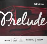 D'Addario ダダリオ J1010 1/4M PRELUDE チェロ弦 4本 セット プレリュード 4分の1 Cello Strings set Medium Tension　北海道 沖縄 離島不可