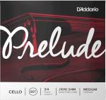 D'Addario ダダリオ J1010 3/4M PRELUDE チェロ弦 4本 セット プレリュード 4分の3 Cello Strings set Medium Tension　北海道 沖縄 離島不可