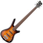 Warwick ワーウィック RockBass Corvette Classic 5st Almond Sunburst Transparent High Polish  5弦ベース ロックベース コルベット 特価品