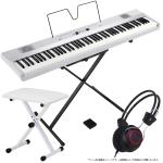 KORG ( コルグ ) L1SP Liano パールホワイト 簡易練習セット 電子ピアノ デジタルピアノ 88鍵盤