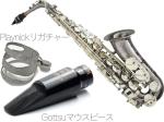 Chateau ( シャトー ) CAS-HNS/BS アルトサックス ブラックニッケルメッキ ニッケルシルバー Alto Saxophone Gottsuマウスピース セット A　北海道 沖縄 離島不可