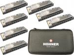 HOHNER ホーナー ブルースハーモニカ 7本 ブルースバンド セット 10穴 ブルースハープ 10ホールズ ハーモニカ C調 G A B♭ D E F ケース　北海道 沖縄 離島不可