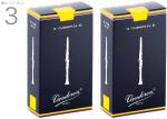 vandoren バンドーレン CR103 B♭ クラリネット リード 3番 トラディショナル 1箱 10枚 バラ 2箱 20枚 セット Bb clarinet traditional reed 3.0 2個　北海道 沖縄 離島不可