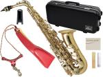 Antigua  ( アンティグア ) AS3108 アウトレット アルトサックス スタンダード GL ラッカー ゴールド Alto saxophone standard バードストラップ セット K　北海道 沖縄 離島不可