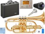 YAMAHA ヤマハ YCR-4330GII コルネット ラッカー ゴールドブラス ショート 管楽器 B♭ YCR-4330G-2 Cornet GOLD セット D　北海道 沖縄 離島不可