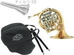 J Michael Jマイケル 3年保証 PFH-500 ポケットホルン ラッカー ゴールド ミニフレンチホルン ティルツマウスピース セットE　以下対応不可 北海道 沖縄 離島 代引き 同梱