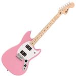 SQUIER スクワイヤー Squier Sonic Mustang HH Flash Pink   ムスタング エレキギター   初心者 入門に おすすめ