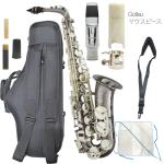 Chateau シャトー CAS-HNS/BS アルトサックス ブラックニッケルメッキ ニッケルシルバー Alto Saxophone Gottsuマウスピース セット B　北海道 沖縄 離島不可