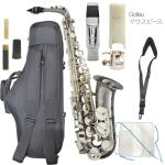 Chateau ( シャトー ) CAS-HNS/BS アルトサックス ブラックニッケルメッキ ニッケルシルバー Alto Saxophone Gottsuマウスピース セット B　北海道 沖縄 離島不可