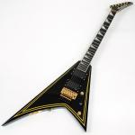 Jackson ジャクソン MJ Series Rhoads RR24MG / Black with Yellow Pinstripes 