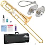 YAMAHA ヤマハ YBL-421G バストロンボーン ゴールドブラスベル 太管 シングルロータリー Bass Trombone セット D　北海道 沖縄 離島不可