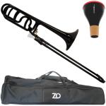 ZO ( ゼットオー ) TB-05 ブラック アウトレット テナーバストロンボーン 太管 プラスチック Tenor bass trombone ミュート セット D　北海道 沖縄 離島不可