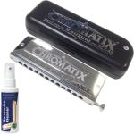 SUZUKI スズキ SCX-48 スライド式 クロマチックハーモニカ 12穴 日本製 樹脂ボディ Chromatic Harmonica クリーナー セット B　北海道 沖縄 離島不可