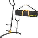 Hercules ハーキュレス DS536B 2本立て スタンド バリトンサックス アルト テナー Baritone Alto Tenor Sax stand BSB001 キャリーバッグ ケース セット 北海道 沖縄 離島不可