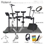 Roland ( ローランド ) 電子ドラム TD-07DMK VH-10 3シンバル スターターセット シングルペダル + マット + アンプ