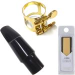  アルトサックス マウスピース リガチャー シンセティックリード セット alto saxophone mouthpieces Ligature　北海道 沖縄 離島 同梱不可