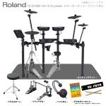 Roland ( ローランド ) 電子ドラム TD-07DMK VH-10 3シンバル スターターセット ツインペダル + マット