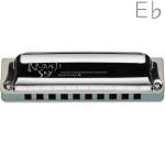 SUZUKI スズキ M-20S MANJI SKY E♭ フラット 10穴 ハーモニカ マンジスカイ 天然木繊維入 ブルー ボディ 10Holes blues Harmonica harp　北海道 沖縄 離島不可