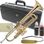 J Michael ( Jマイケル ) TR-200 トランペット ラッカー アウトレット 管楽器 ゴールド B♭ Trumpet gold セット L　北海道 沖縄 離島 代引き不可